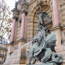 Make a wish at the Saint Michel fountain